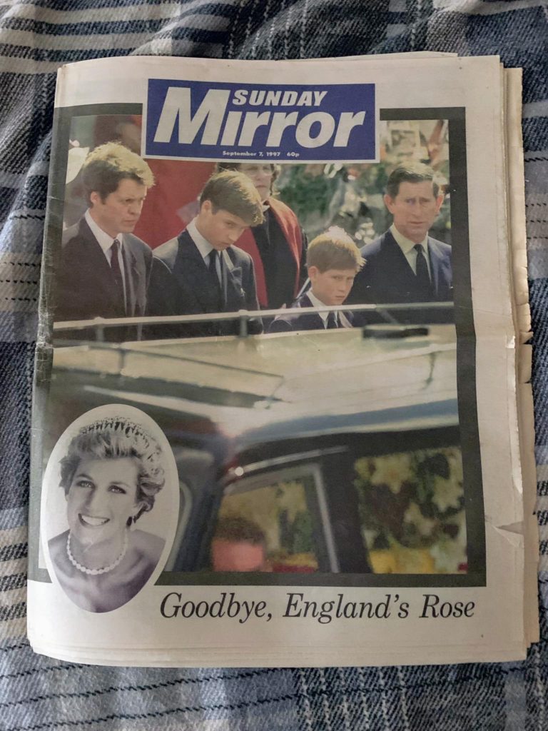Sunday Mirror - 7th September 1997 - Stephen Robert Kuta - Diana, Princess of Wales