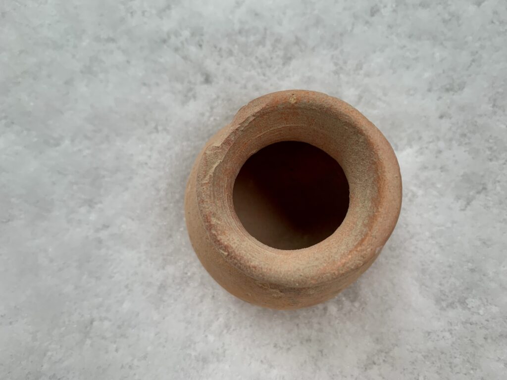 Ancient Roman Terracotta Small Vessel