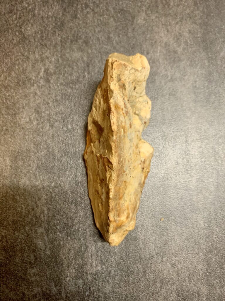 Palaeolithic pointed flint hand axe
