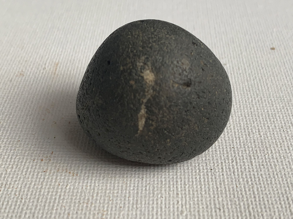 Small Black Neolithic Hammer-Stone