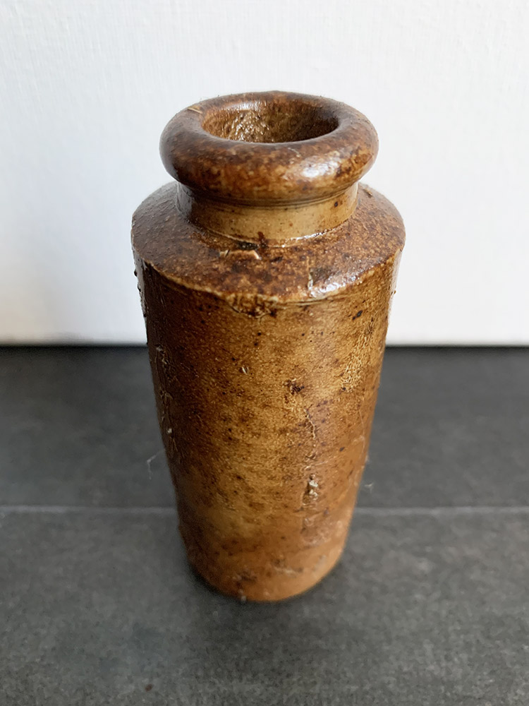 Small Plain Victorian Stoneware Bottle