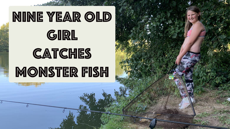 Nine year old girl, catches monster fish | Huge Carp | Fish | England | Stephen and Yhana | Vlog 25