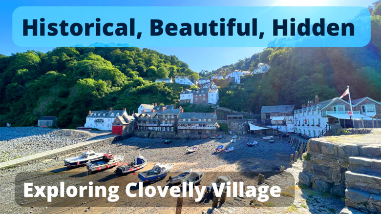 Clovelly, North Devon / Beach Waterfall / Historical Coastal Village